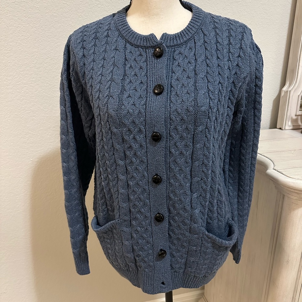 Women Knitted Open Cardigan Color  Blue Brand New